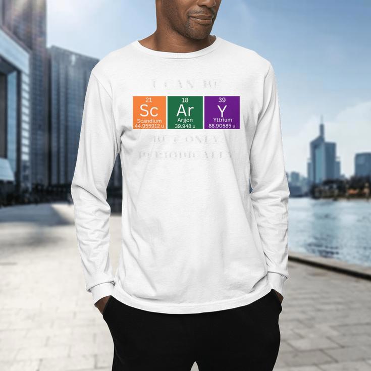Chemisty Science Teacher Periodic Table Halloween Men's Long Sleeve T-Shirt, gift for family, gift for coworker Chemisty Science Teacher Periodic Table Halloween Men's Long Sleeve T-Shirt, gift for family, gift for coworker