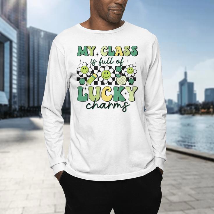 My Class Is Full Of Lucky Charms St Patricks Day Teacher Men's Long Sleeve T-Shirt, gift for family, gift for coworker My Class Is Full Of Lucky Charms St Patricks Day Teacher Men's Long Sleeve T-Shirt, gift for family, gift for coworker