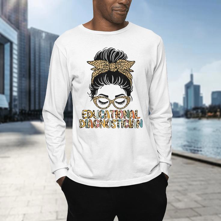 Cute Educational Diagnostician Teacher Appreciation Week Men Women Men's Long Sleeve T-Shirt, gift for family, gift for coworker