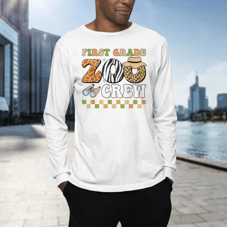 Field Zoo Trip Teacher First Grade Crew Back To School Men's Long Sleeve T-Shirt, gift for family, gift for coworker Field Zoo Trip Teacher First Grade Crew Back To School Men's Long Sleeve T-Shirt, gift for family, gift for coworker