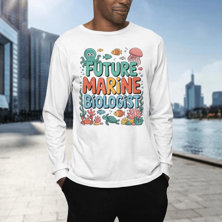 Future Marine Biologist Student Biology Teacher Kids Men's Long Sleeve T-Shirt, gift for family, gift for coworker Future Marine Biologist Student Biology Teacher Kids Men's Long Sleeve T-Shirt, gift for family, gift for coworker