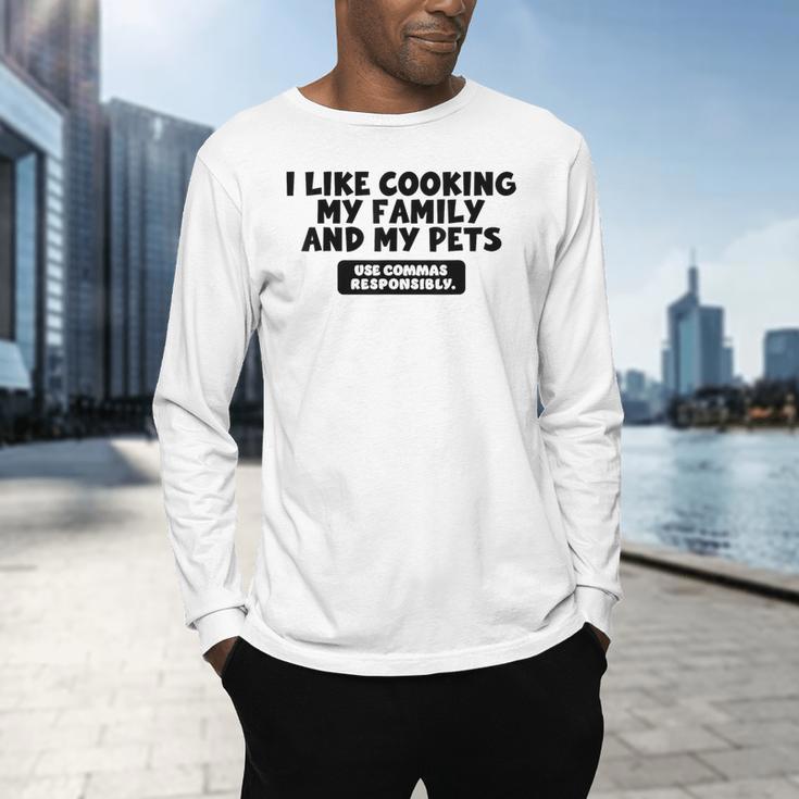 Grammar T Shirt Back To School English Teacher Men's Long Sleeve T-Shirt, gift for family, gift for coworker