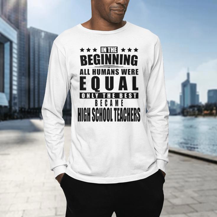 High School Teacher Personalized Men's Long Sleeve T-Shirt, gift for family, gift for coworker High School Teacher Personalized Men's Long Sleeve T-Shirt, gift for family, gift for coworker
