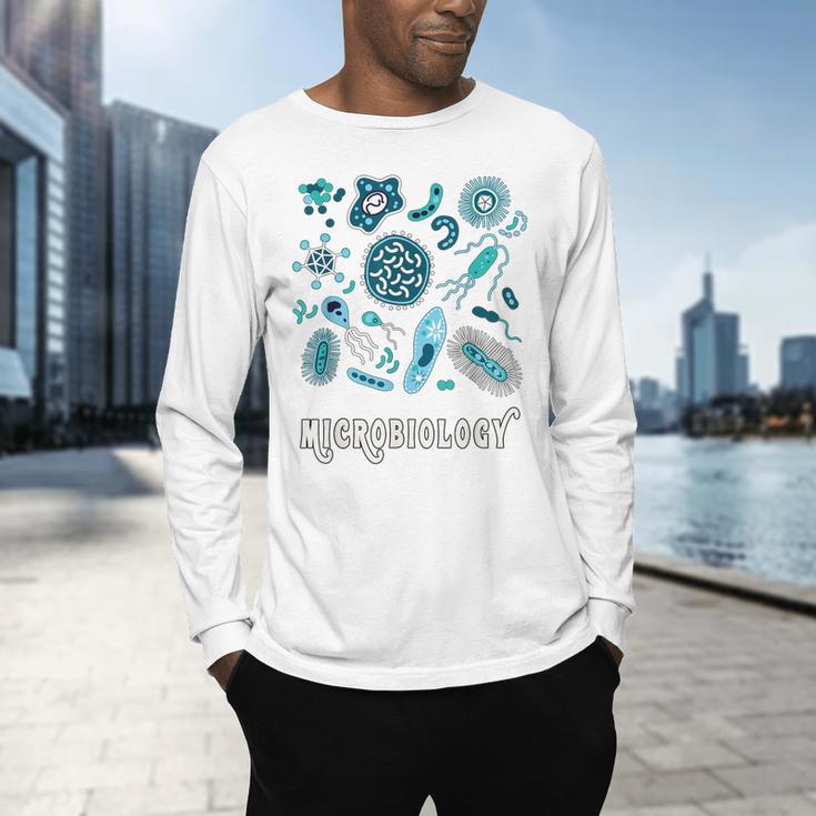 Microbiology Teacher Science Instructor Tee Shirt For Men Women Men's Long Sleeve T-Shirt, gift for family, gift for coworker