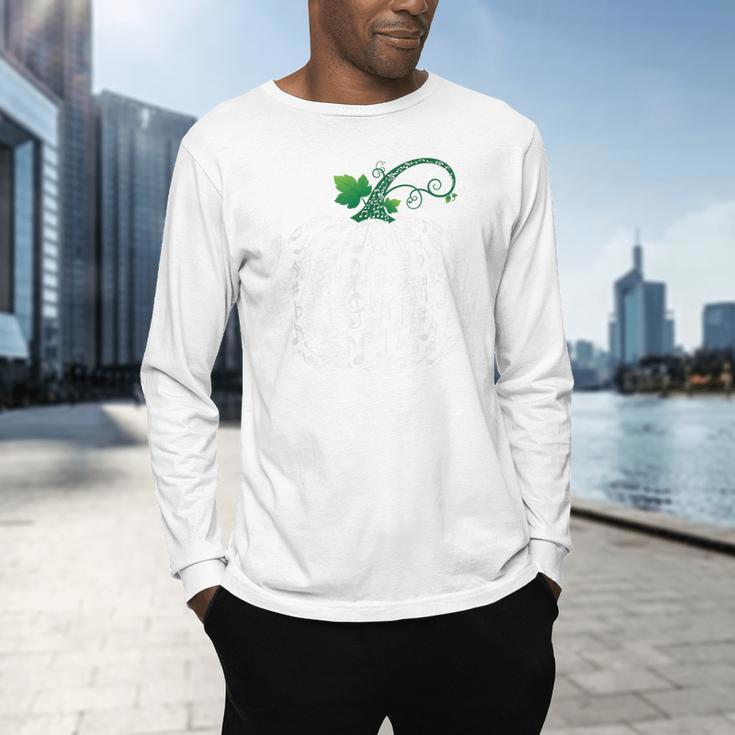Music Notes Pumpkin Fall Music Teacher Men's Long Sleeve T-Shirt, gift for family, gift for coworker Music Notes Pumpkin Fall Music Teacher Men's Long Sleeve T-Shirt, gift for family, gift for coworker