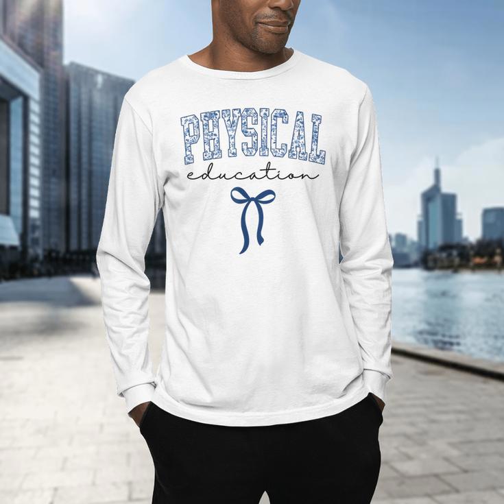 Physical Education PE Teacher PHYS Ed Student Graduation Men's Long Sleeve T-Shirt, gift for family, gift for coworker