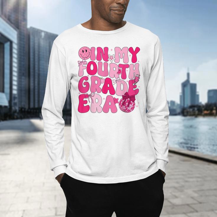 Pink Fourth Grade Era 4th Back To School Grade Teacher Men's Long Sleeve T-Shirt, gift for family, gift for coworker Pink Fourth Grade Era 4th Back To School Grade Teacher Men's Long Sleeve T-Shirt, gift for family, gift for coworker
