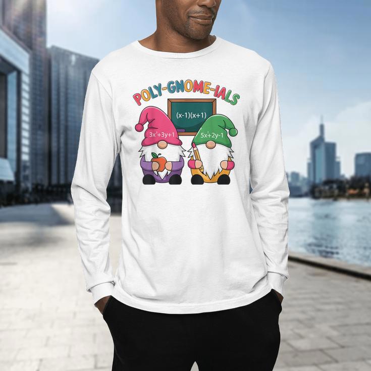 Poly-Gnome-Ials Algebra Teacher Calcul Teacher Men's Long Sleeve T-Shirt, gift for family, gift for coworker Poly-Gnome-Ials Algebra Teacher Calcul Teacher Men's Long Sleeve T-Shirt, gift for family, gift for coworker