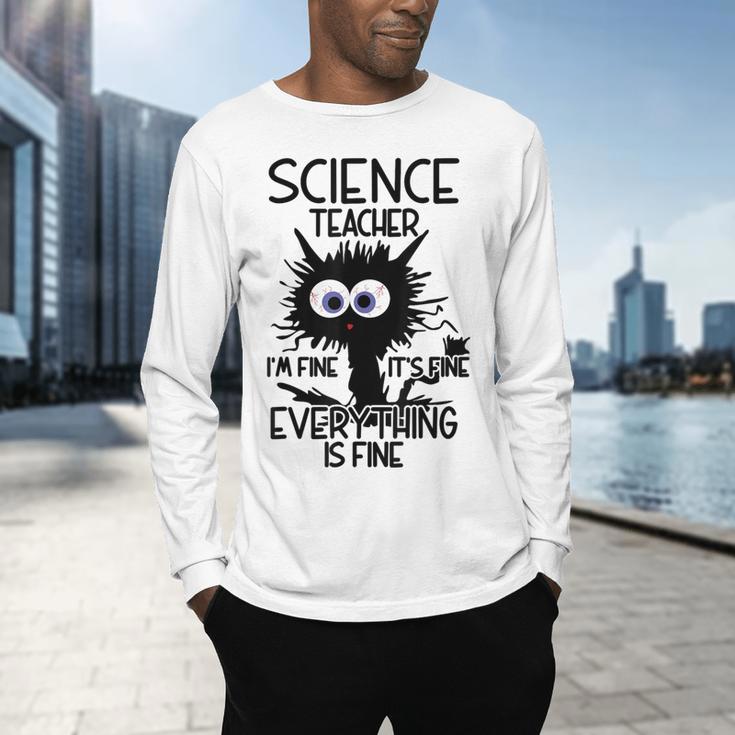 Science Teacher Appreciation Merch -Adults -Youth Grey Classic Fit Modern Science Theme Cartoon Men's Long Sleeve T-Shirt, gift for family, gift for coworker Science Teacher Appreciation Merch -Adults -Youth Grey Classic Fit Modern Science Theme Cartoon Men's Long Sleeve T-Shirt, gift for family, gift for coworker