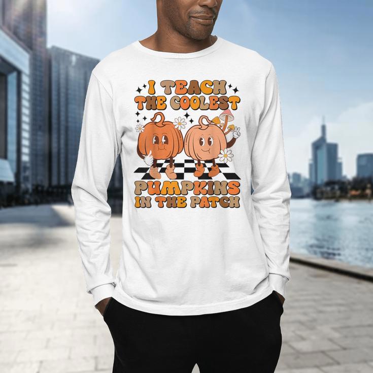 I Teach The Coolest Pumpkins In The Patch Teacher Halloween Men's Long Sleeve T-Shirt, gift for family, gift for coworker I Teach The Coolest Pumpkins In The Patch Teacher Halloween Men's Long Sleeve T-Shirt, gift for family, gift for coworker