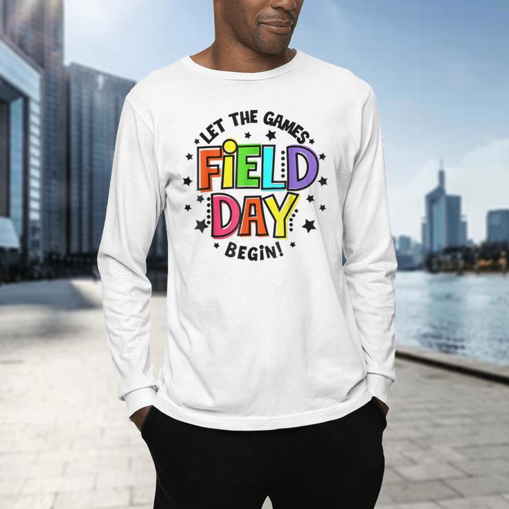 Teacher Student Field Day Let The Games Begin Field Day Men's Long Sleeve T-Shirt, gift for family, gift for coworker Teacher Student Field Day Let The Games Begin Field Day Men's Long Sleeve T-Shirt, gift for family, gift for coworker
