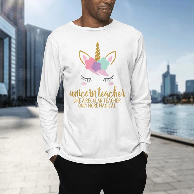 Unicorn Teacher Shirt For Women School Teacher Men's Long Sleeve T-Shirt, gift for family, gift for coworker Unicorn Teacher Shirt For Women School Teacher Men's Long Sleeve T-Shirt, gift for family, gift for coworker