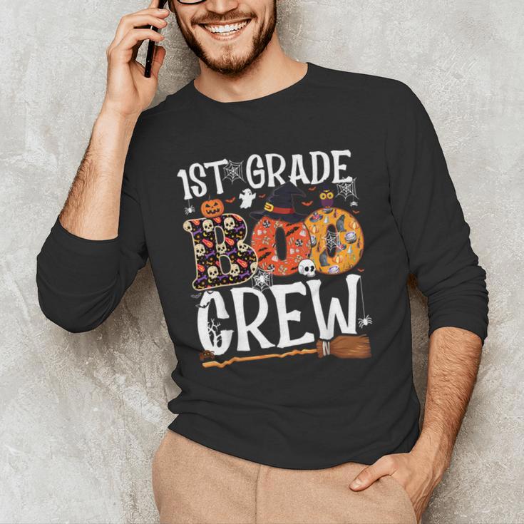 1st Grade Boo Crew Cute Ghost Halloween Teacher Kids Men's Long Sleeve T-Shirt, novelty gifts, funny gifts 1st Grade Boo Crew Cute Ghost Halloween Teacher Kids Men's Long Sleeve T-Shirt, novelty gifts, funny gifts