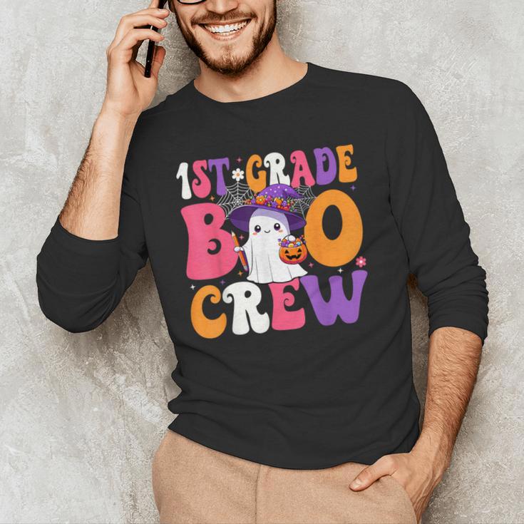 1st Grade Boo Crew Halloween First Grade Halloween Teacher Men's Long Sleeve T-Shirt, novelty gifts, funny gifts 1st Grade Boo Crew Halloween First Grade Halloween Teacher Men's Long Sleeve T-Shirt, novelty gifts, funny gifts
