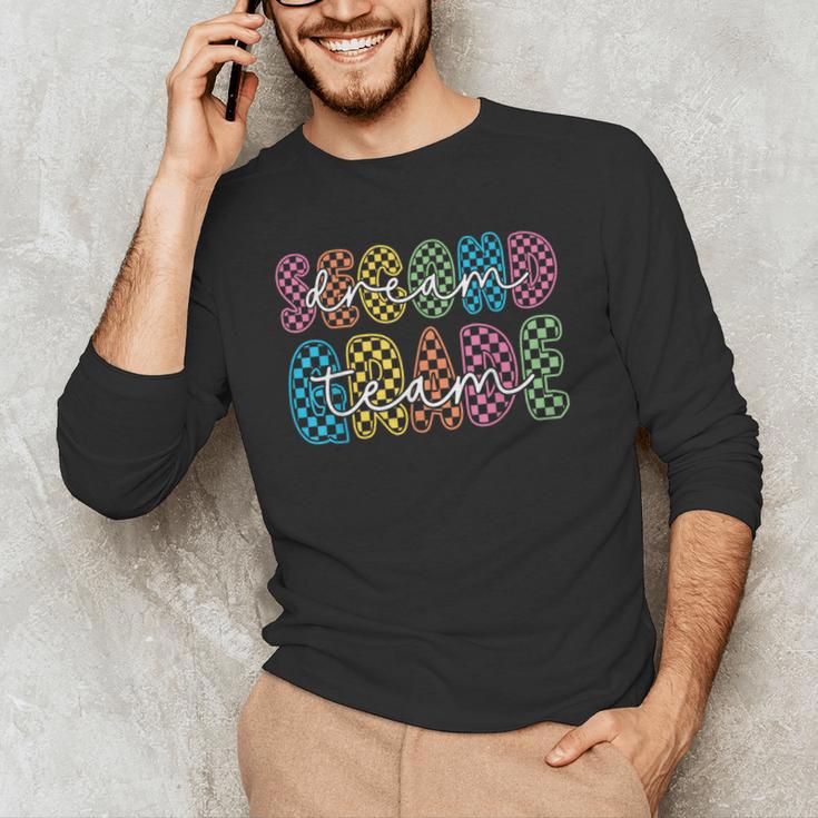 2nd Second Grade Dream Team Teacher First Day Back To School Men's Long Sleeve T-Shirt, novelty gifts, funny gifts 2nd Second Grade Dream Team Teacher First Day Back To School Men's Long Sleeve T-Shirt, novelty gifts, funny gifts