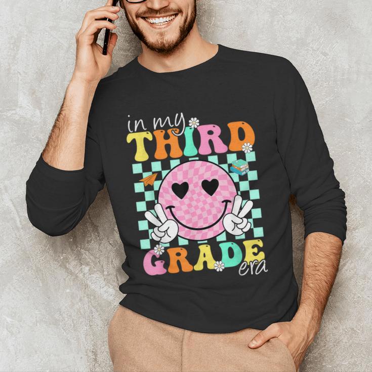 In My 3rd Grade Era Back To School Smile Face Teacher Kid Men's Long Sleeve T-Shirt, novelty gifts, funny gifts In My 3rd Grade Era Back To School Smile Face Teacher Kid Men's Long Sleeve T-Shirt, novelty gifts, funny gifts