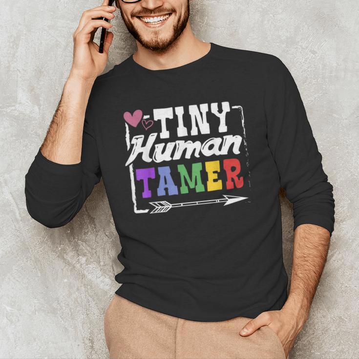4 Teachers Or Parents Tiny Human Tamer Tee T-Shirt Men's Long Sleeve T-Shirt, novelty gifts, funny gifts 4 Teachers Or Parents Tiny Human Tamer Tee T-Shirt Men's Long Sleeve T-Shirt, novelty gifts, funny gifts
