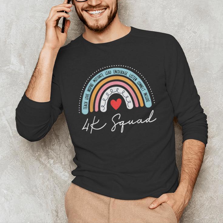 4K Squad Crew Team Teacher Kindergarten Kinder Elementary Men's Long Sleeve T-Shirt, novelty gifts, funny gifts 4K Squad Crew Team Teacher Kindergarten Kinder Elementary Men's Long Sleeve T-Shirt, novelty gifts, funny gifts