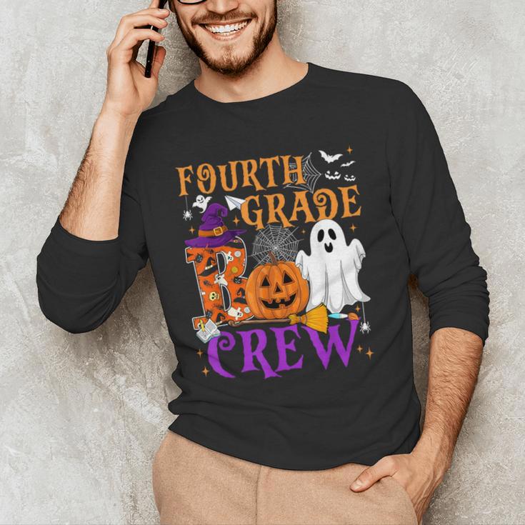 4th Grade Boo Crew Teacher Student Halloween Costume Men's Long Sleeve T-Shirt, novelty gifts, funny gifts 4th Grade Boo Crew Teacher Student Halloween Costume Men's Long Sleeve T-Shirt, novelty gifts, funny gifts