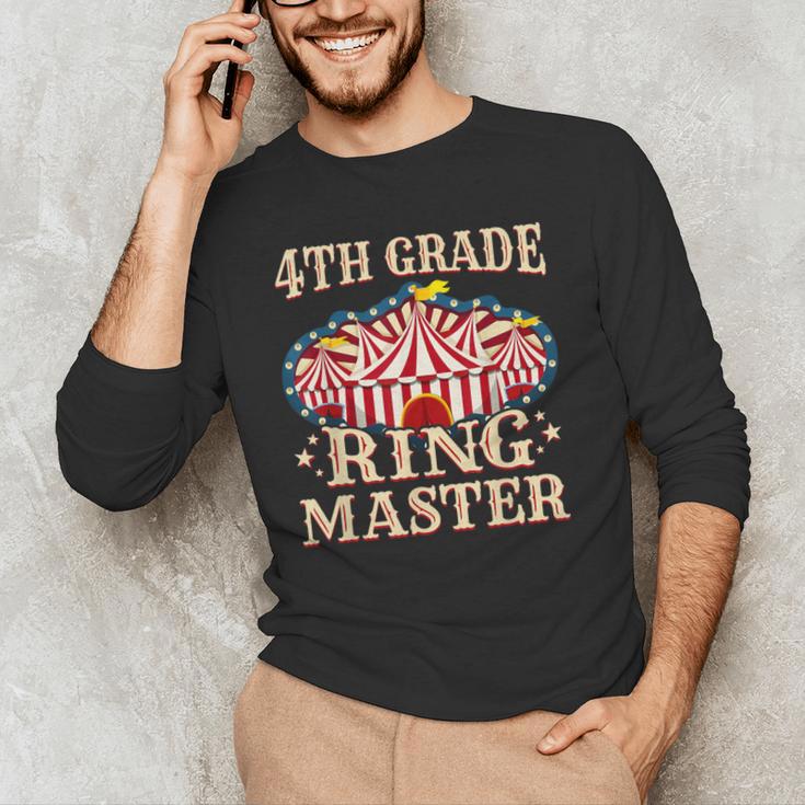 4th Grade Ringmaster Shirt 4th Grade Teacher Shirts Teacher Men Women Kids Men's Long Sleeve T-Shirt, novelty gifts, funny gifts