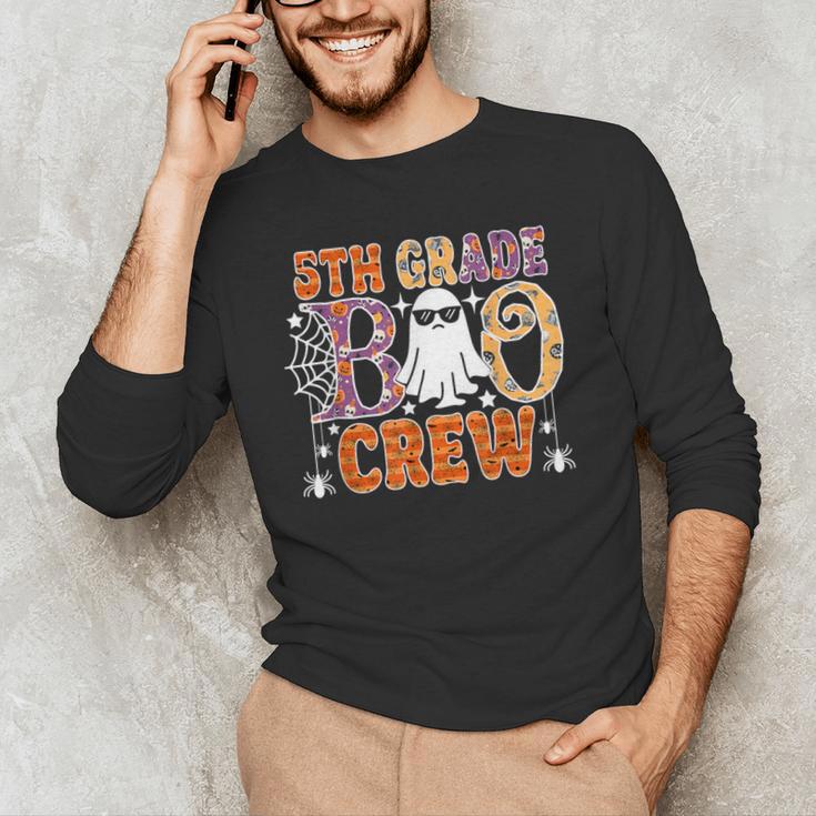 5th Grade Boo Crew Halloween Teachers Students Men's Long Sleeve T-Shirt, novelty gifts, funny gifts