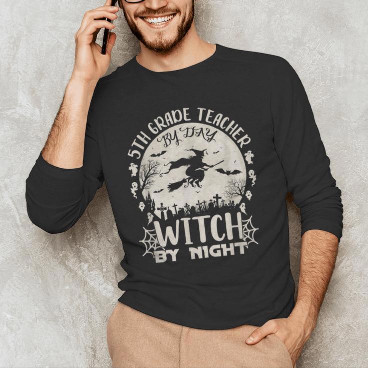 5th Grade Teacher By Day Witch By Night Halloween Men's Long Sleeve T-Shirt, novelty gifts, funny gifts 5th Grade Teacher By Day Witch By Night Halloween Men's Long Sleeve T-Shirt, novelty gifts, funny gifts
