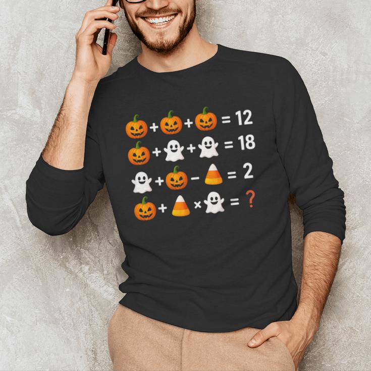 6 7 Meme 67 Halloween Order Of Operations Math Teacher Men's Long Sleeve T-Shirt, novelty gifts, funny gifts