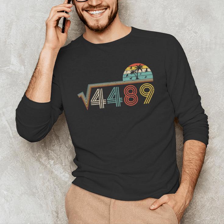 67 Vintage Meme Square Root 4489 Slang Math Teacher Men's Long Sleeve T-Shirt, novelty gifts, funny gifts