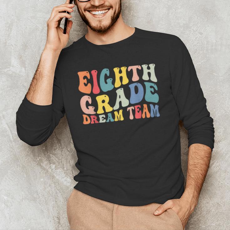 8th Grade Dream Team Teachers Boys Kids Retro Back To School Men's Long Sleeve T-Shirt, novelty gifts, funny gifts 8th Grade Dream Team Teachers Boys Kids Retro Back To School Men's Long Sleeve T-Shirt, novelty gifts, funny gifts