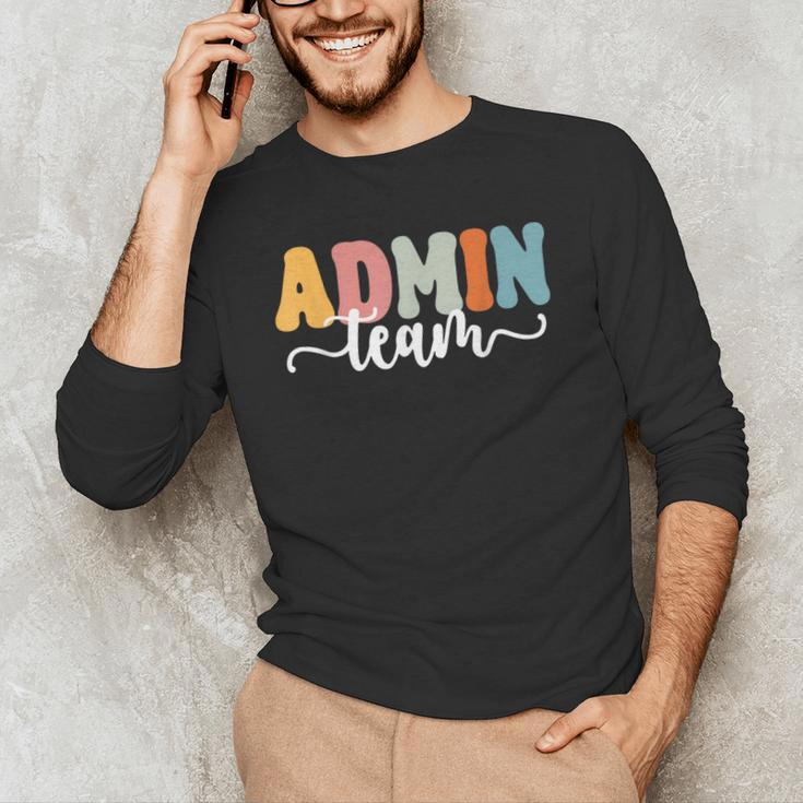 Admin Team Back To School Teachers Students Admin Squad Men's Long Sleeve T-Shirt, novelty gifts, funny gifts Admin Team Back To School Teachers Students Admin Squad Men's Long Sleeve T-Shirt, novelty gifts, funny gifts