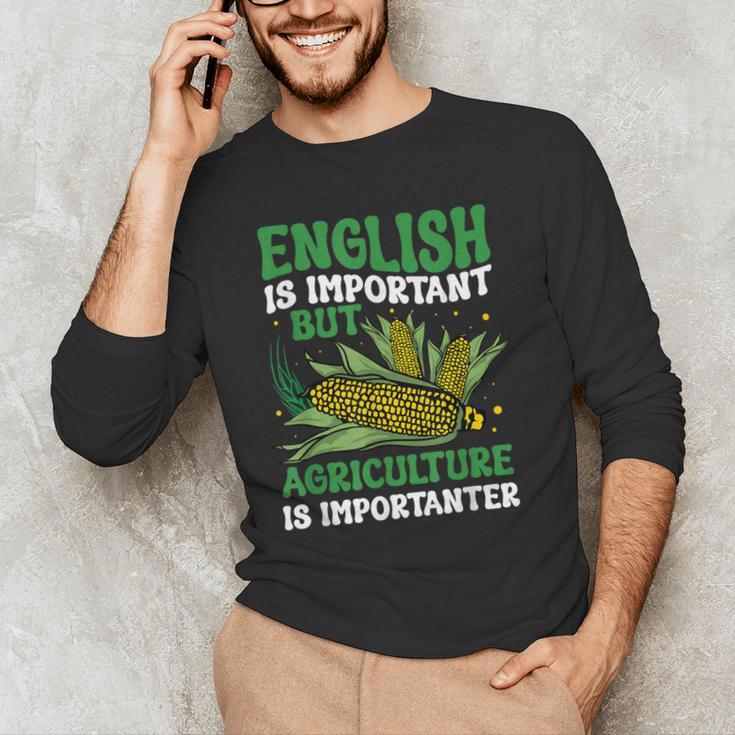 AG Teacher English Is Important But Agriculture Teacher Men's Long Sleeve T-Shirt, novelty gifts, funny gifts AG Teacher English Is Important But Agriculture Teacher Men's Long Sleeve T-Shirt, novelty gifts, funny gifts