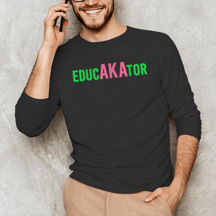 Aka Educator Educators & Teacher Crew School Squad Men's Long Sleeve T-Shirt, novelty gifts, funny gifts