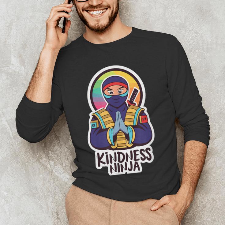 Anti Bullying Kindness Ninja School Teacher Student Men's Long Sleeve T-Shirt, novelty gifts, funny gifts Anti Bullying Kindness Ninja School Teacher Student Men's Long Sleeve T-Shirt, novelty gifts, funny gifts