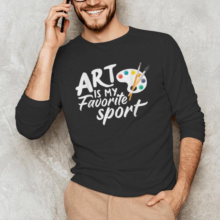 Art Is My Favorite Sport Artist Art Lover Teacher Men's Long Sleeve T-Shirt, novelty gifts, funny gifts Art Is My Favorite Sport Artist Art Lover Teacher Men's Long Sleeve T-Shirt, novelty gifts, funny gifts