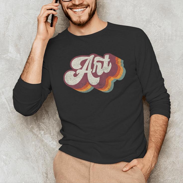 Art Teacher Back To School Men's Long Sleeve T-Shirt, novelty gifts, funny gifts