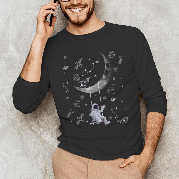 Astronaut Purple Moon Swing NASA Space Science Teacher Men's Long Sleeve T-Shirt, novelty gifts, funny gifts Astronaut Purple Moon Swing NASA Space Science Teacher Men's Long Sleeve T-Shirt, novelty gifts, funny gifts