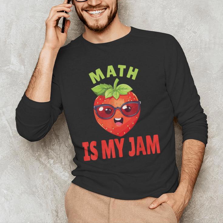 Back To School Math Is My Jam Math Teacher Men's Long Sleeve T-Shirt, novelty gifts, funny gifts