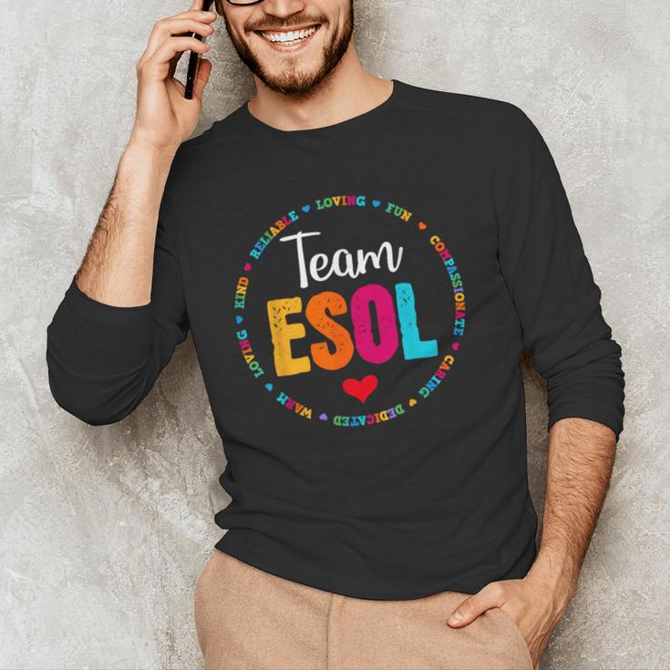 Back To School Teachers Crew Students Team ESOL Teacher Men's Long Sleeve T-Shirt, novelty gifts, funny gifts Back To School Teachers Crew Students Team ESOL Teacher Men's Long Sleeve T-Shirt, novelty gifts, funny gifts