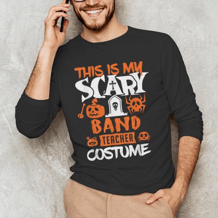 Band Teacher Halloween Shirt Costume School Marching Band For Men Women Men's Long Sleeve T-Shirt, novelty gifts, funny gifts Band Teacher Halloween Shirt Costume School Marching Band For Men Women Men's Long Sleeve T-Shirt, novelty gifts, funny gifts