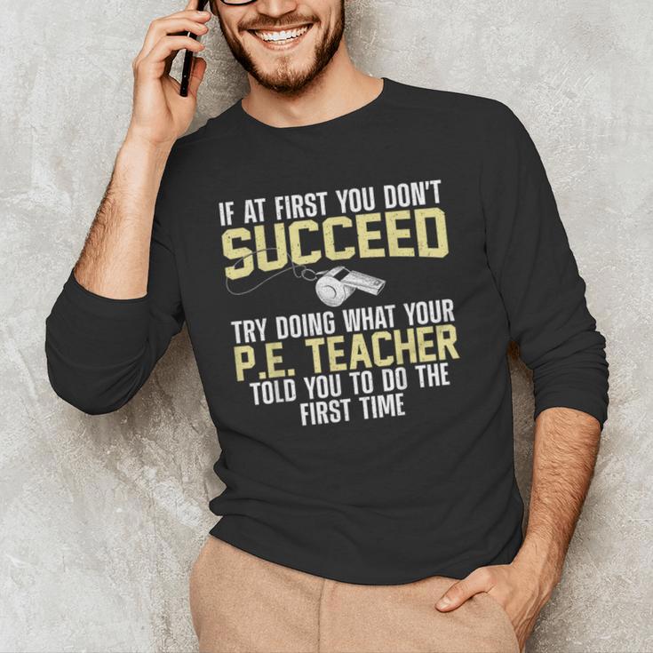 Best PE Teacher Art For Men Women Physical Education Teacher Men's Long Sleeve T-Shirt, novelty gifts, funny gifts Best PE Teacher Art For Men Women Physical Education Teacher Men's Long Sleeve T-Shirt, novelty gifts, funny gifts