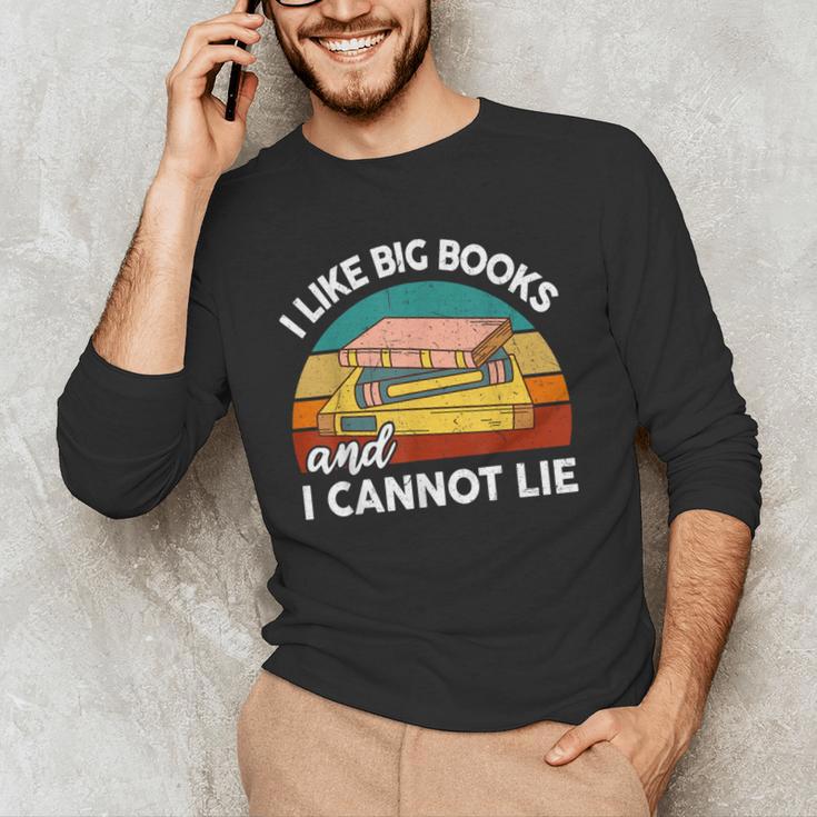 I Like Big Book Cant Lie Nerd School Librarian Teacher For Men Women Kids Men's Long Sleeve T-Shirt, novelty gifts, funny gifts I Like Big Book Cant Lie Nerd School Librarian Teacher For Men Women Kids Men's Long Sleeve T-Shirt, novelty gifts, funny gifts