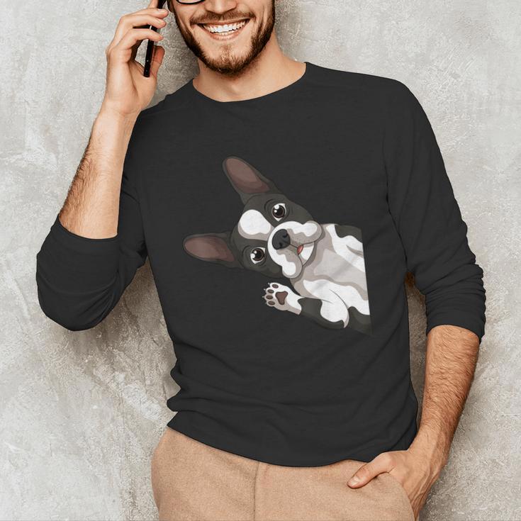 Boston Terrier Bostie Dog Kids Boys Girls Men's Long Sleeve T-Shirt, novelty gifts, funny gifts