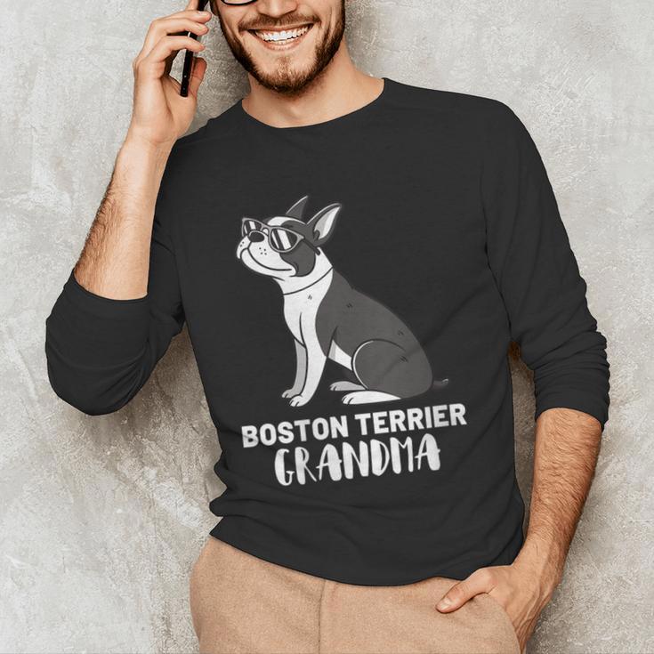 Boston Terrier Dog Owner Grandma Men's Long Sleeve T-Shirt, novelty gifts, funny gifts