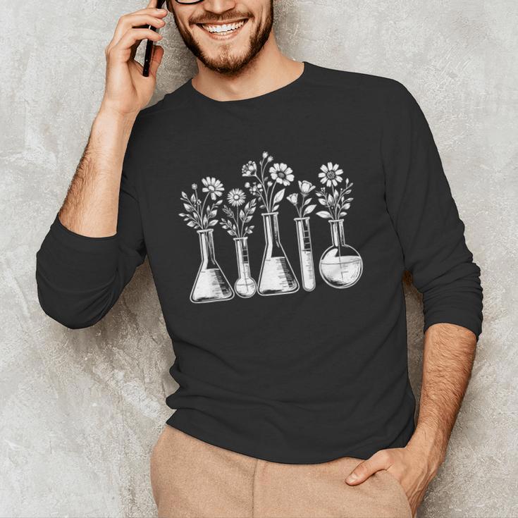 Botanical Beaker Science Teacher Floral Chemistry Lab Week Men's Long Sleeve T-Shirt, novelty gifts, funny gifts Botanical Beaker Science Teacher Floral Chemistry Lab Week Men's Long Sleeve T-Shirt, novelty gifts, funny gifts