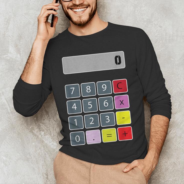 Calculator Math Teacher Halloween Costumes Women Men Adults Men's Long Sleeve T-Shirt, novelty gifts, funny gifts Calculator Math Teacher Halloween Costumes Women Men Adults Men's Long Sleeve T-Shirt, novelty gifts, funny gifts