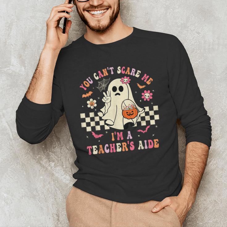 You Can't Scare Me I'm A School Teacher's Aide Halloween Men's Long Sleeve T-Shirt, novelty gifts, funny gifts You Can't Scare Me I'm A School Teacher's Aide Halloween Men's Long Sleeve T-Shirt, novelty gifts, funny gifts