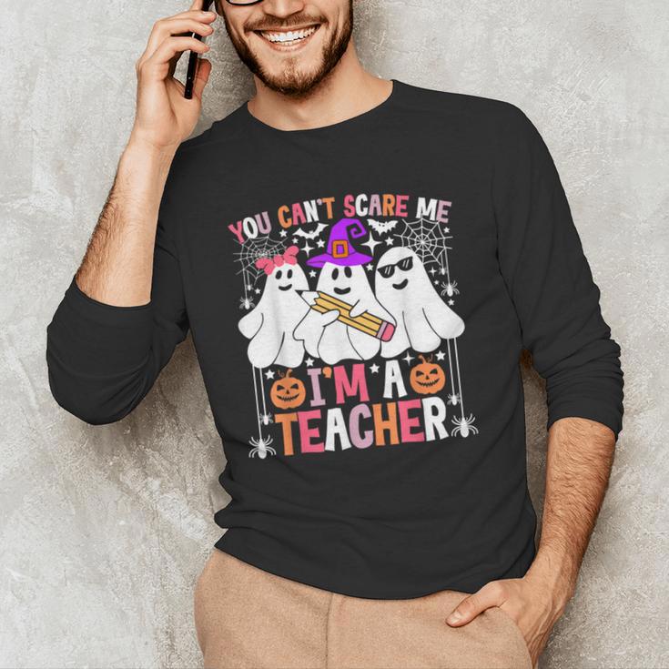 You Can't Scare Me I'm A Teacher Halloween Men's Long Sleeve T-Shirt, novelty gifts, funny gifts You Can't Scare Me I'm A Teacher Halloween Men's Long Sleeve T-Shirt, novelty gifts, funny gifts