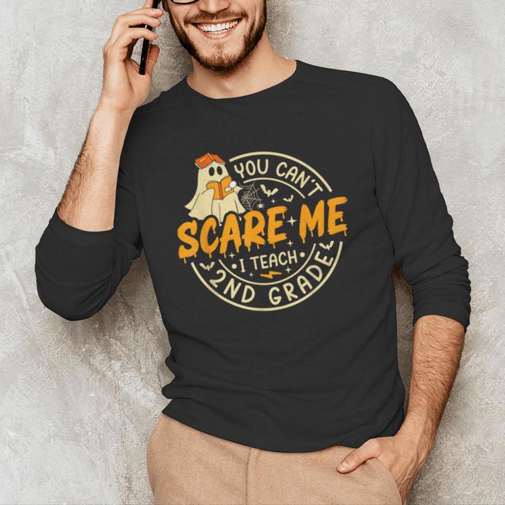 You Can't Scare Me I Teach 2nd Grade Teacher Halloween Ghost Men's Long Sleeve T-Shirt, novelty gifts, funny gifts You Can't Scare Me I Teach 2nd Grade Teacher Halloween Ghost Men's Long Sleeve T-Shirt, novelty gifts, funny gifts
