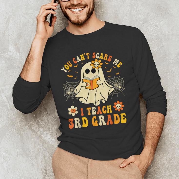 You Can't Scare Me I Teach 3rd Grade Halloween Teacher Ghost Men's Long Sleeve T-Shirt, novelty gifts, funny gifts You Can't Scare Me I Teach 3rd Grade Halloween Teacher Ghost Men's Long Sleeve T-Shirt, novelty gifts, funny gifts