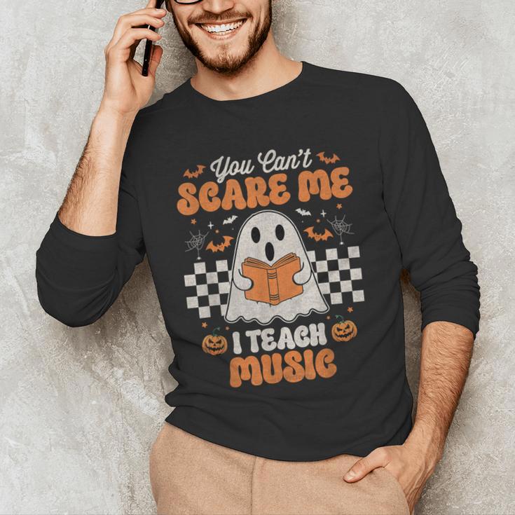 You Can't Scare Me I Teach Music Retro Teacher Halloween Men's Long Sleeve T-Shirt, novelty gifts, funny gifts You Can't Scare Me I Teach Music Retro Teacher Halloween Men's Long Sleeve T-Shirt, novelty gifts, funny gifts